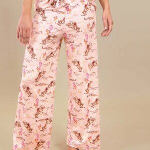 Amanda Blu Cowgirl Pajama Pants Pink Western PJ Bottoms Size XL
